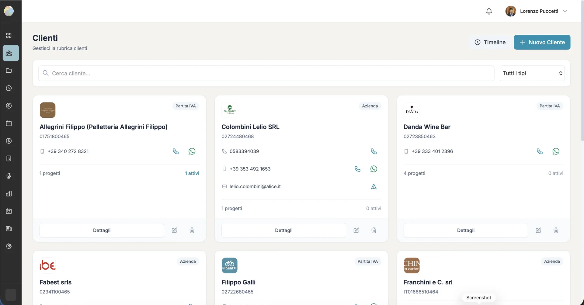 Eterea Studio CRM — vista 3